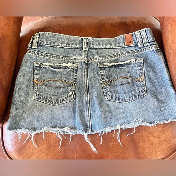 Abercrombie & Fitch Blue Denim Mini Skirt - Picture 5 of 6